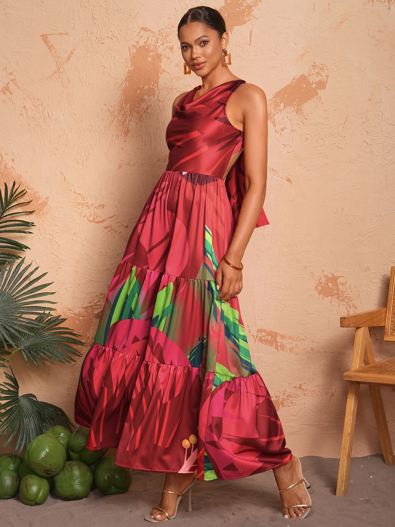 BELANGE HANDMADE X SHEIN - Off-Shoulder Backless Wide-Leg Jumpsuit Wit Belange Handmade BELANGE HANDMADE X SHEIN - Off-Shoulder Backless Wide-Leg Jumpsuit Wit Belange Handmade