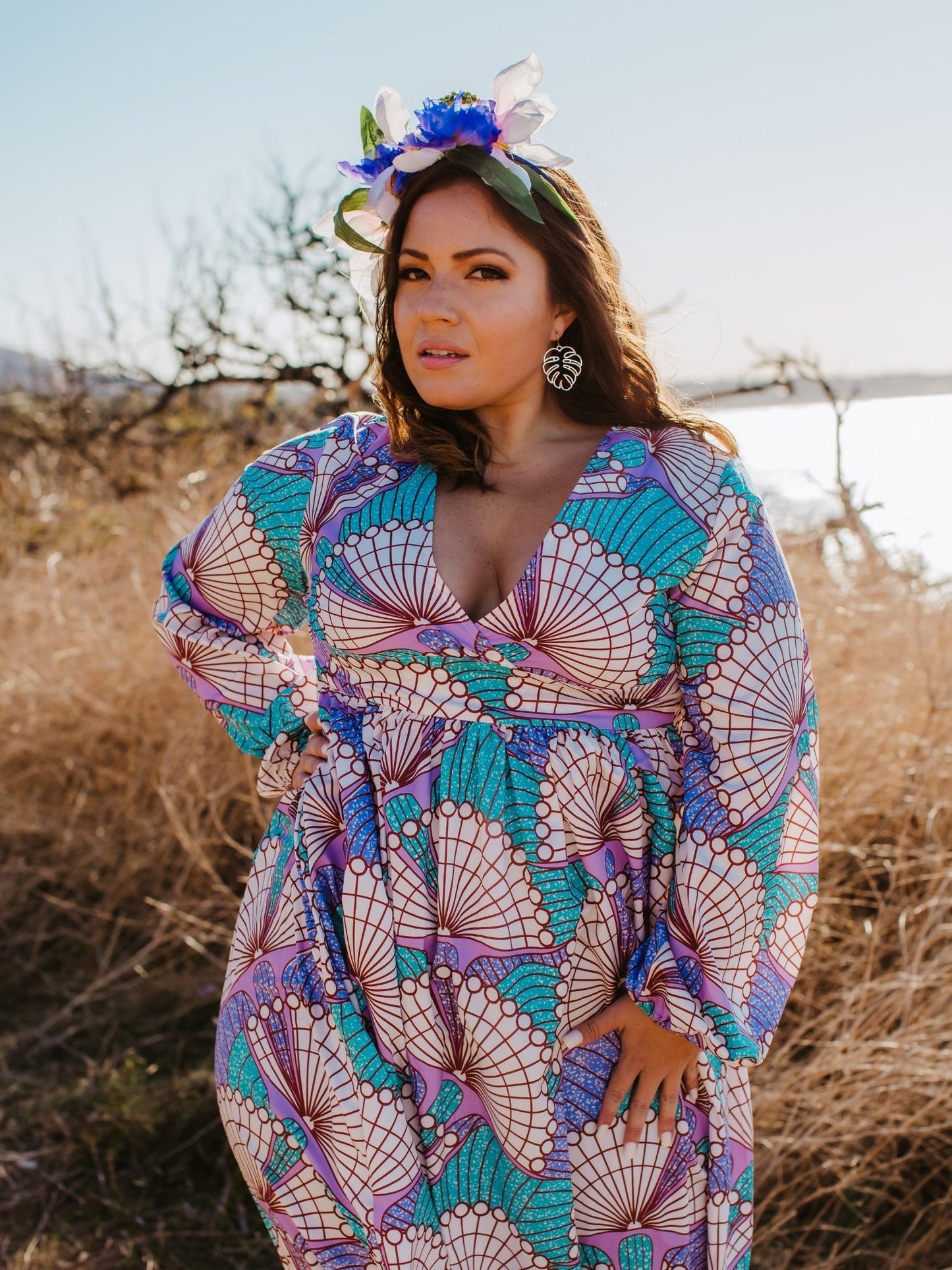 Kiki-Long Sleeves Maxi Dress