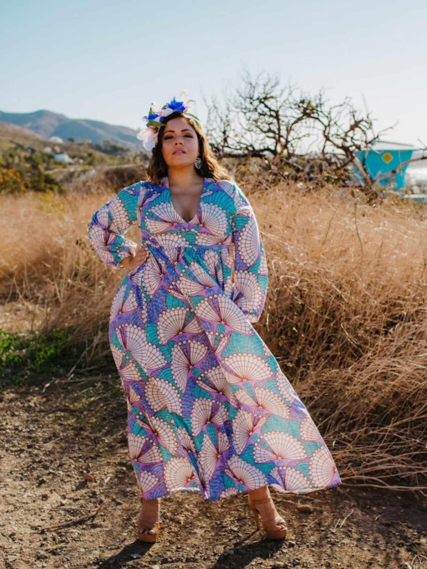Kiki-Long Sleeves Maxi Dress