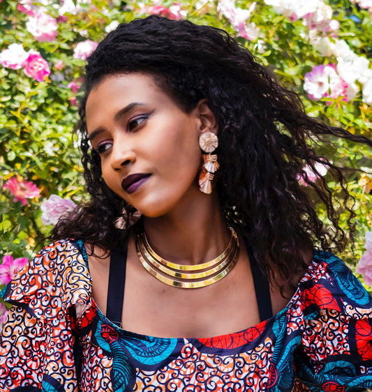Kongo Gold Choker Necklace